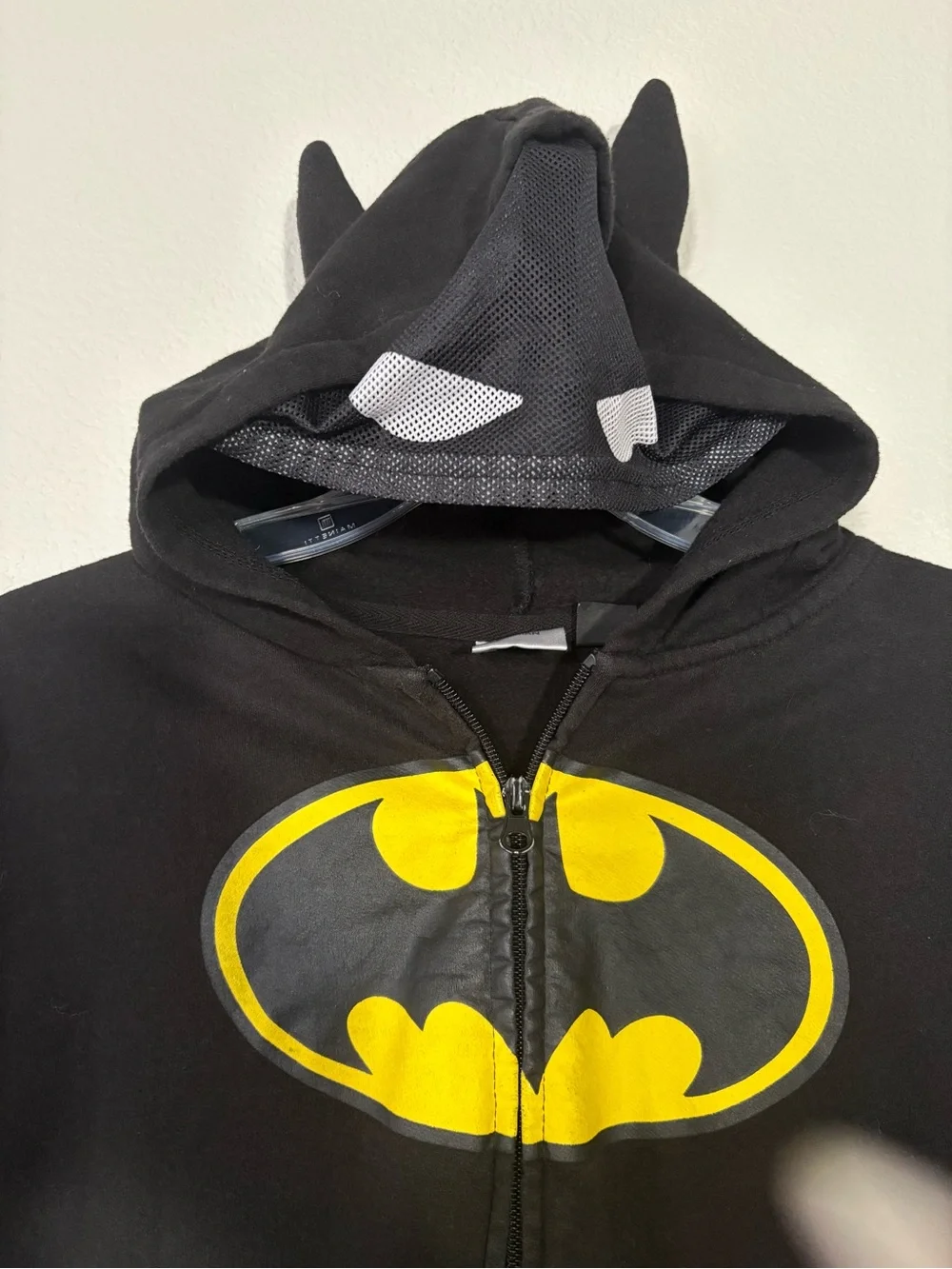 Batman Black & Yellow Zip Hooded Jacket